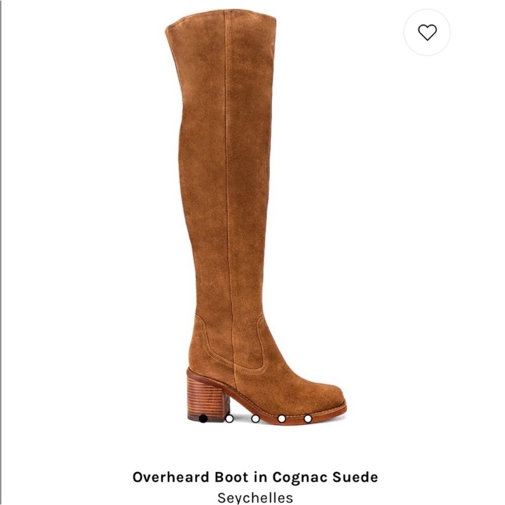 NWT Anthropologie Brown Over Knee Brown Suede Leather Boots Size 6 Seychelles